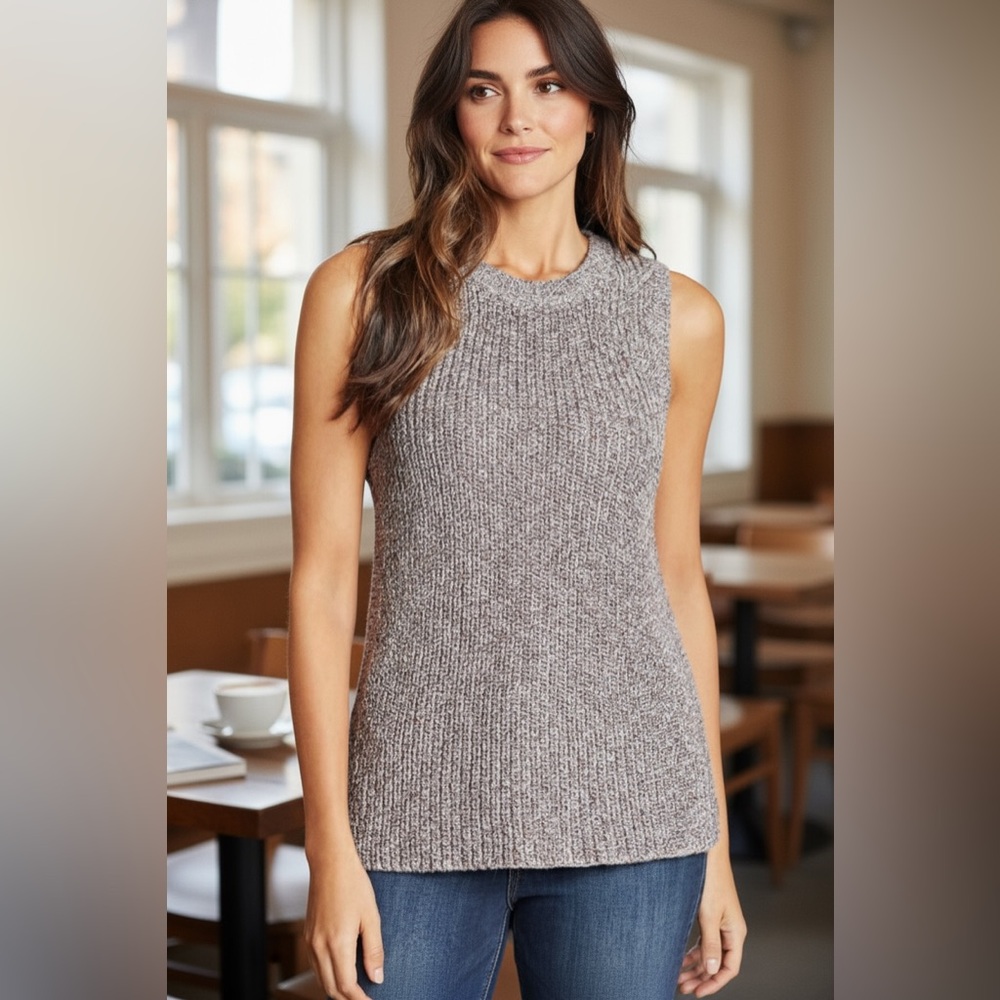 Ella Moss Tank Sweater NWT • Medium • Side Slits • Soft Knit • Various Colors